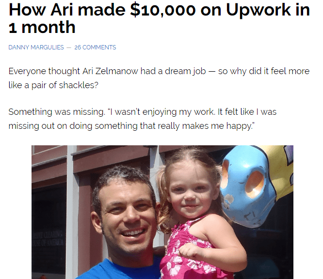 How Ari made $10,000 on Upwork In 1 month. Way to make money online from home