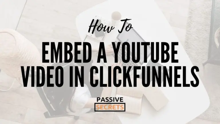 how to embed a youtube video in clickfunnels