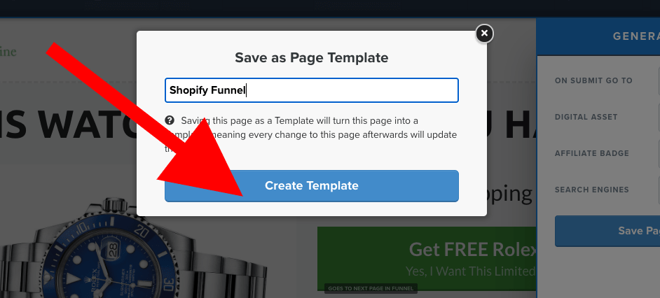 how to save clickfunnels page as template step 5