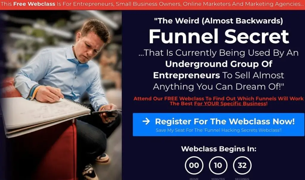 Funnel Hacking Secrets Homepage