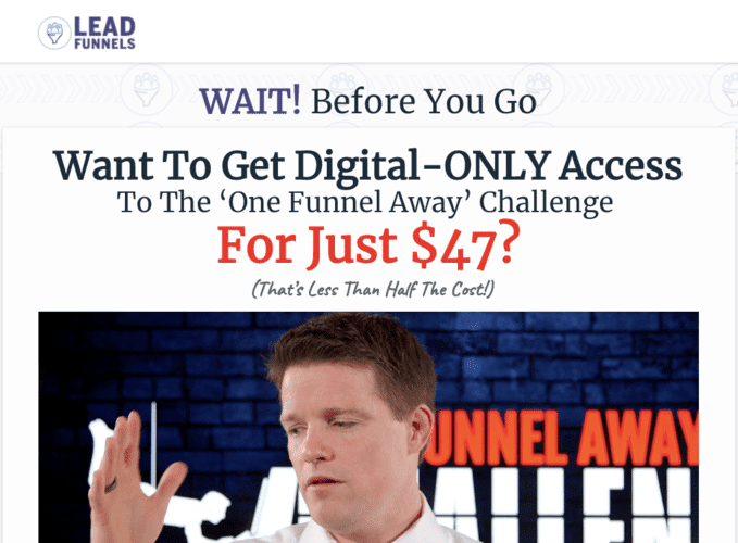 lead funnels OFA challenge discount