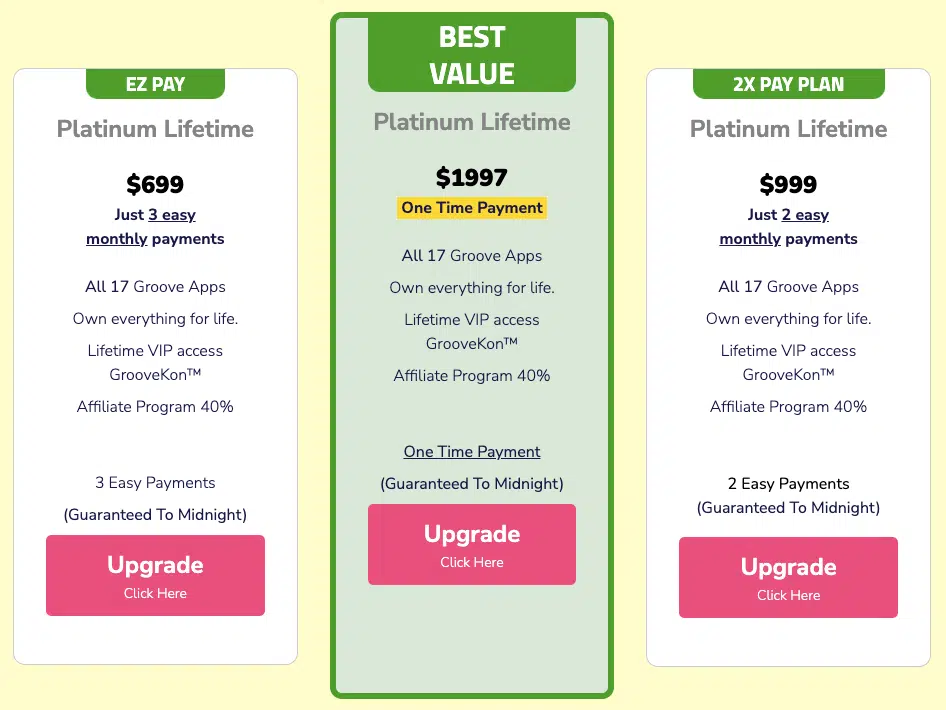 groove cm pricing groovefunnels pricing