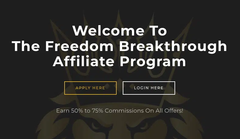 Jonathan Montoya Freedom Breakthrough Affiliate Program image