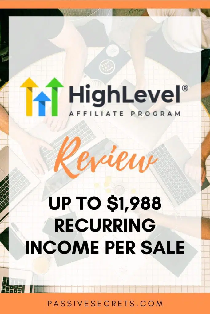 gohighlevel affiliate program review Passive Secrets