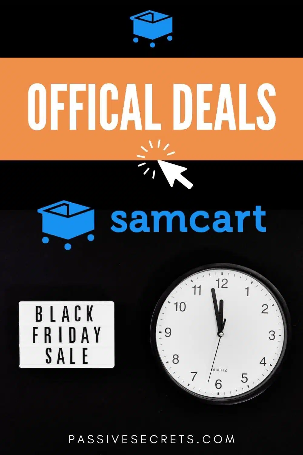 SamCart black friday and cyber monday sales deals PassiveSecrets