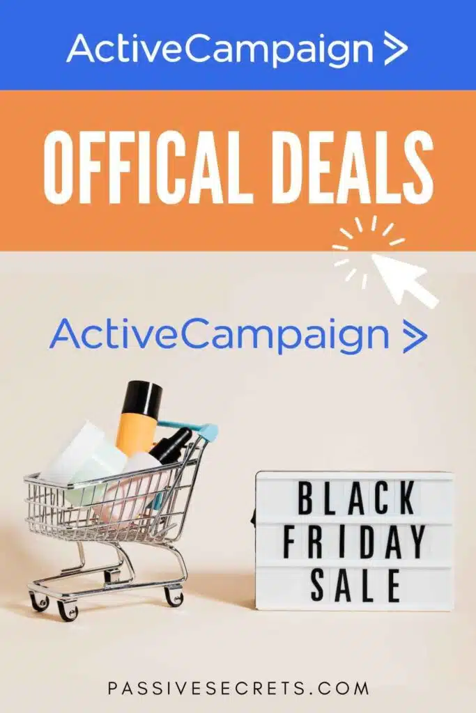 activecampaign black friday and cyber monday sales deals PassiveSecrets