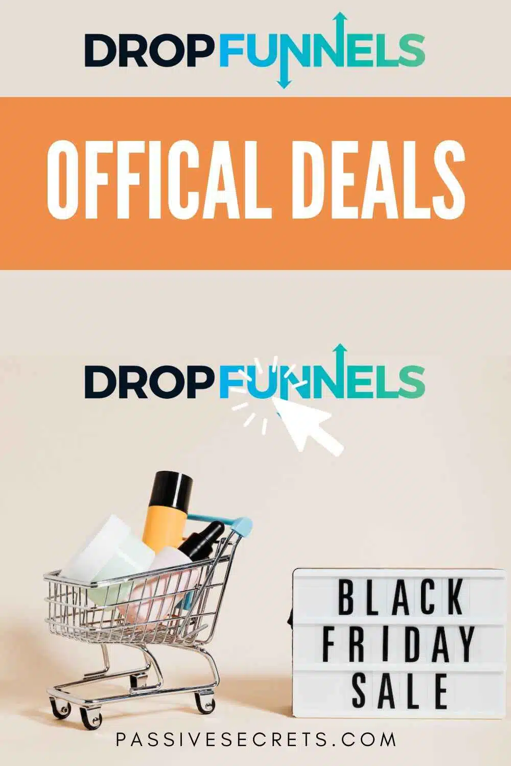 dropfunnels black friday and cyber monday sales deals PassiveSecrets