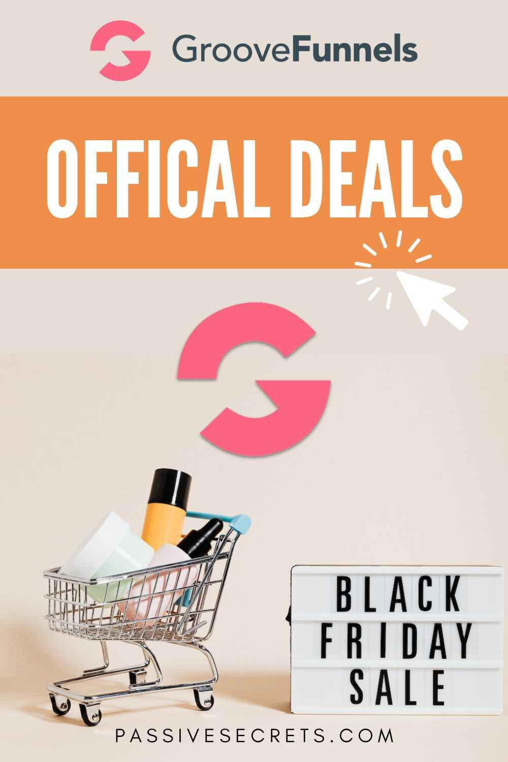groove.cm groovefunnels black friday and cyber monday sales deals PassiveSecrets