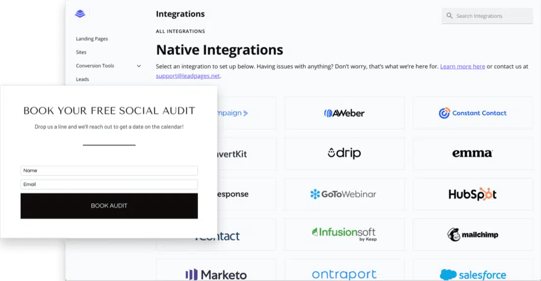 leadpages integrations list