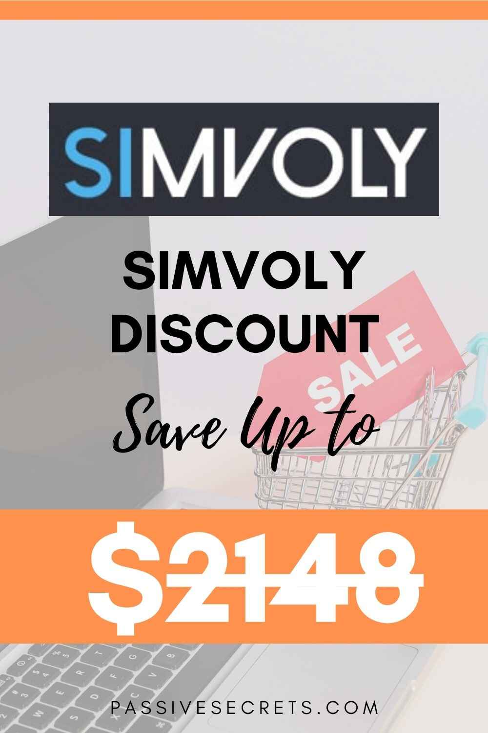Simvoly discount coupon codes PassiveSecrets
