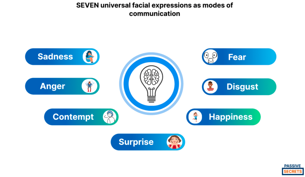 SEVEN universal facial expressions