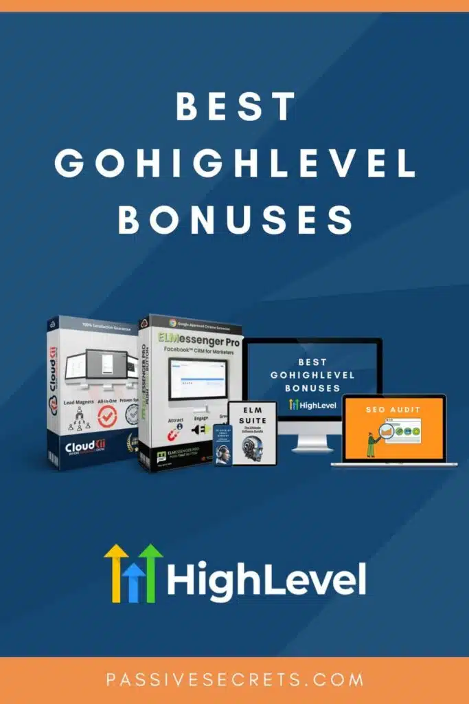 ONLY SITE WITH THE BEST GOHIGHLEVEL BONUSES OFFER PassiveSecrets