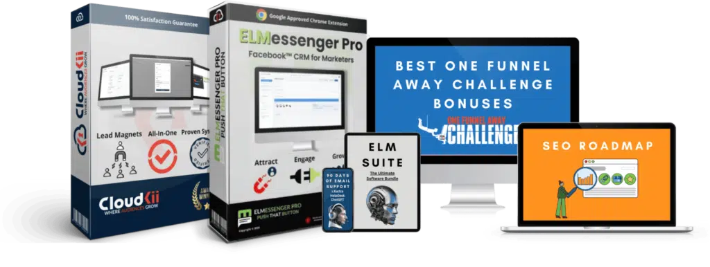 best one funnel away challenge bonuses offer 2025 product image mockup resize