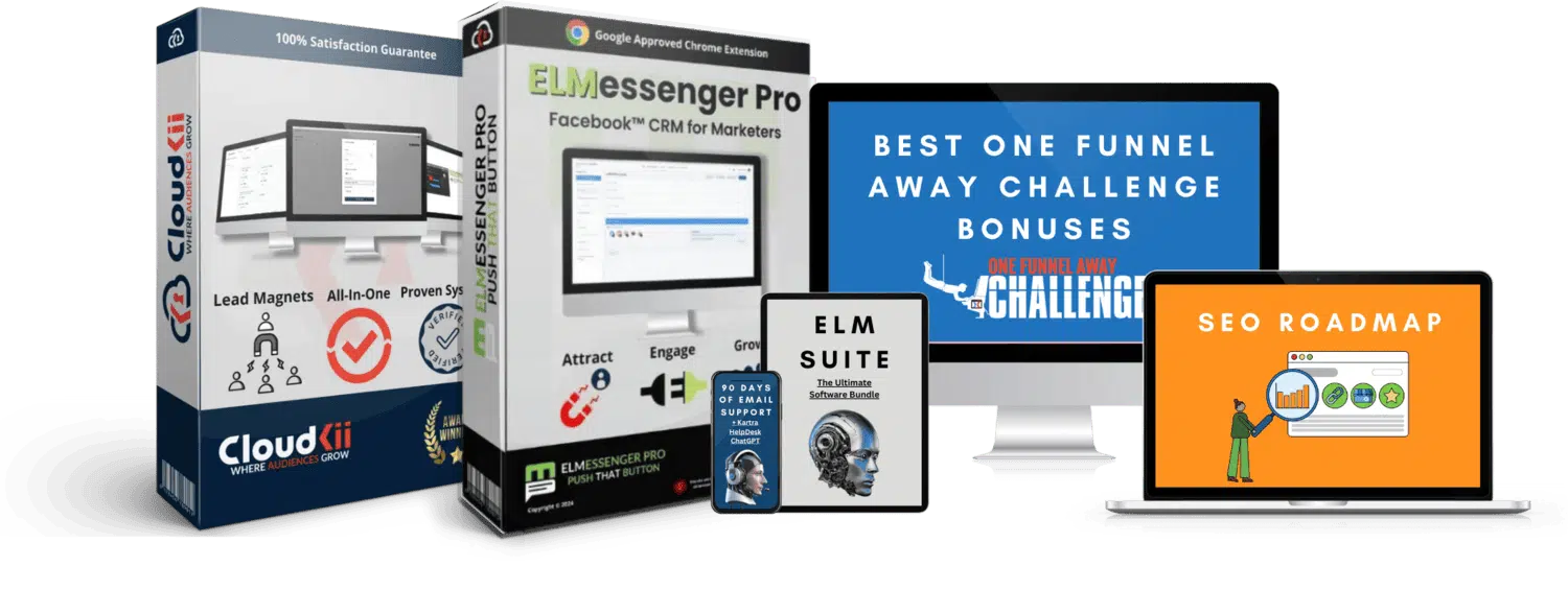 best one funnel away challenge bonuses offer 2025 product image mockup resize