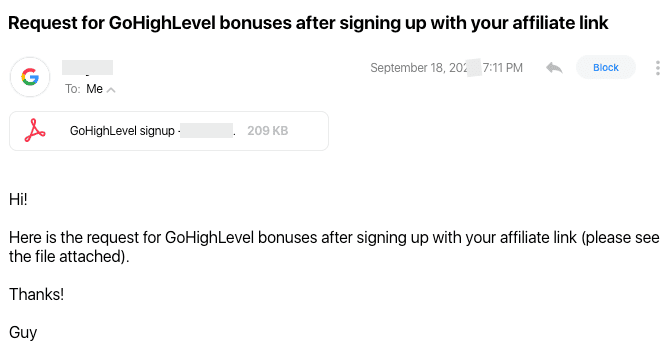 ghl dfy affiliate bonuses testimonial