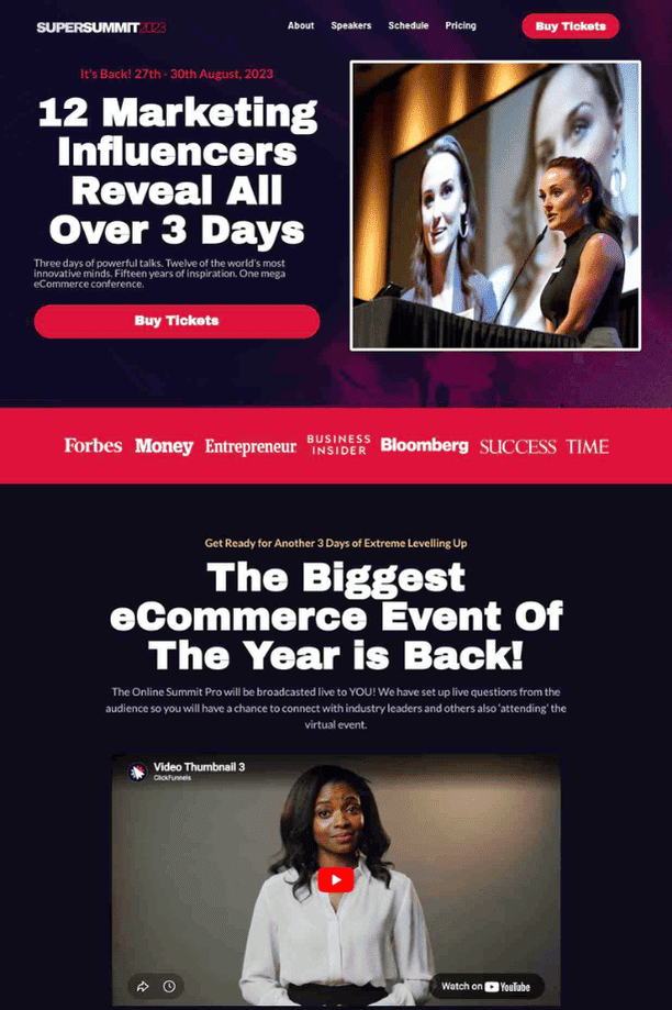 1. Welcome To PassiveSecrets Summit Funnels templates