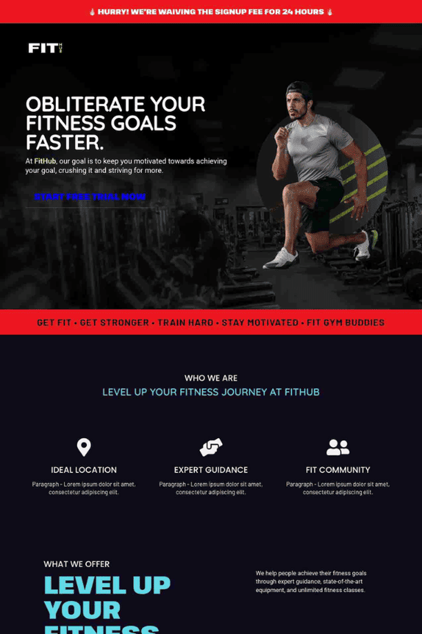 1. Welcome To PassiveSecrets gym funnel template